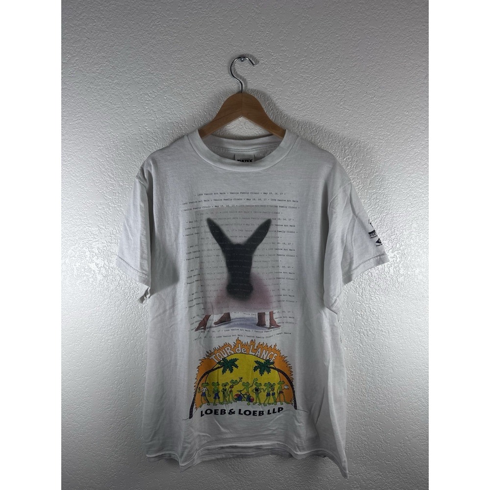 Vintage 1998 Venice Art Walk Tour de Lance T Shirt White Graphic